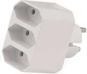 Elgotech R-3PC 3-Way Euro Plug Adapter