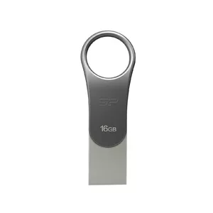 USB flash drive Silicon Power 16 GB USB Type-A / USB Type-C, USB 3.2 Gen 1, titanium, zinc housing