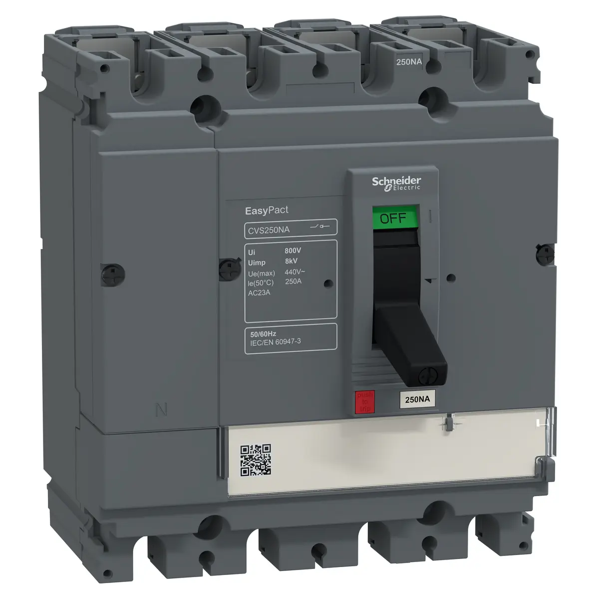 Schneider Electric CVS100NA Slēdzis 4P Pelēks