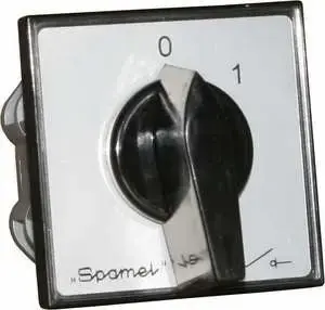 Spamel ŁK25R-3.8380OB3 Cam Switch 25A, 3-Pole 1-0-2 Changeover Switch in OB3 Enclosure