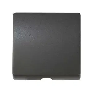 Kontakt-Simon 82051-38 Wall Plate for Speaker Socket, Cable Outlet or Switch with Pull Cord, Graphite