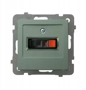 Ospel AS Single Speaker Socket, Matte Green, GG-1G/m/84