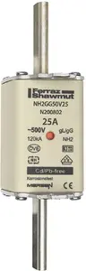 Mersen NH 2C Fuse Link, 25A, 500VAC, gG Class