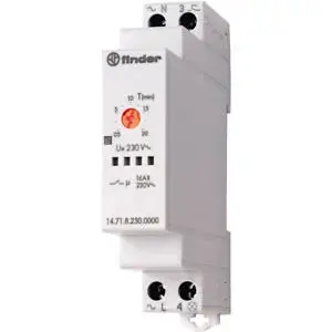 Finder 14.71.8.230.0000 Staircase Timer Relay, 16A, 230V AC