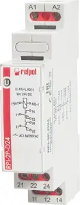 Relpol RPI-2P-D24 Electromagnetic Relay 2P 8A 24VDC AgSnO2