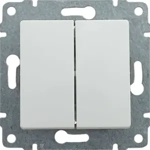 KOS Vena Double Rocker Switch White