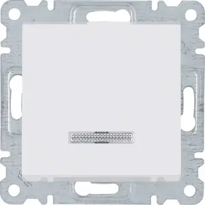 Hager WL0220 Lumina 2 Illuminated Staircase Switch, White