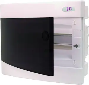 Eti-Polam ECM18PT-s zemapmetuma sadales skapis, 18 moduļi, IP40, caurspīdīgas durvis
