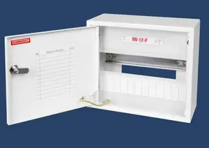 KARWASZ RN12-P Z Surface-Mounted Fuse Distribution Board with Lock and Sealable Cover, White