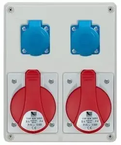 Pawbol R-BOX 240 Distribution Box 2x32A/5P 2x250V IP44