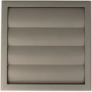 Ventika MW120AZKSZ Wall-Mounted Louvered Air Vent 187x187mm for 125mm Duct, Grey