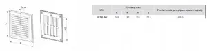 Ventika EL140AU Ventilation Grille 140x140mm with Mesh, White