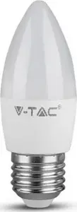 Светодиодная лампа-свеча V-TAC VT-1821 4,5 Вт E27 3000K 470лм класс энергоэффективности F