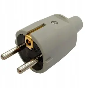 Düwi Portable PVC Plug 2P+E IP20 250V 16A Grey