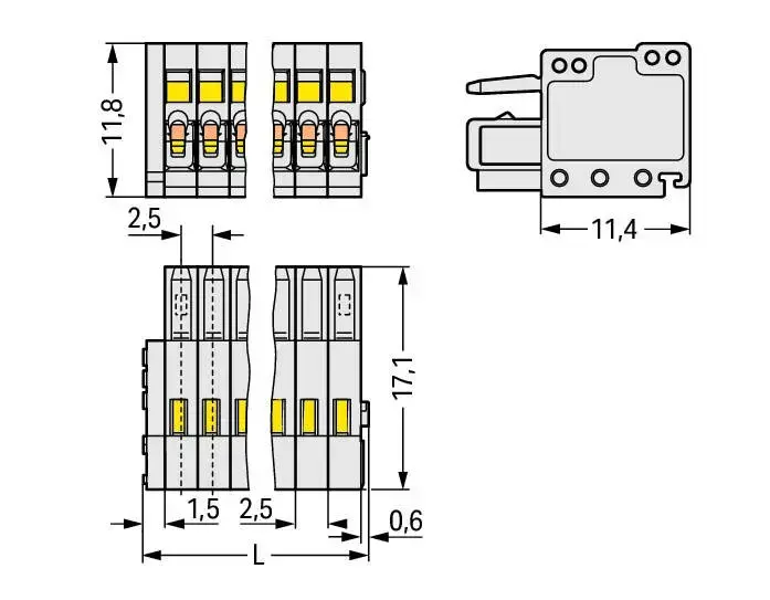 Wago 733-110 10-polu spaiļu bloks Photo 3