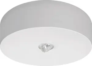 AWEX AXN LED Emergency Luminaire 6W 590lm IP65 Open Optics 3h Self-Contained AT White