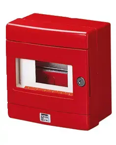 Gewiss GW42206 Alarm System Enclosure, Metal and Glass, IP55