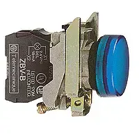 Schneider Electric XB4BVM6 LED Alarm Light Indicator, 230-240V AC, Blue