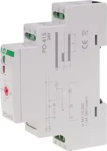 F&F PO-415-24V-1-60S Time Relay, 24V AC/DC, 1-60 Seconds