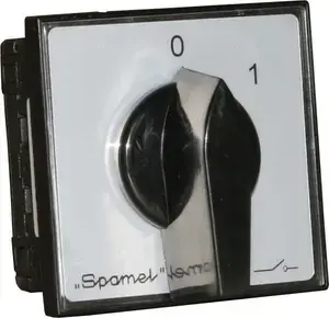 Переключатель Spamel SK40-4.8396P03 1-0-2 4-полюсный 40А для установки на панель