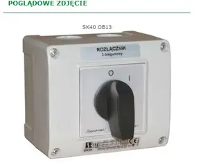 Кулачковый переключатель Spamel SK40-2.8211OB13 40А 3-полюсный в корпусе OB13
