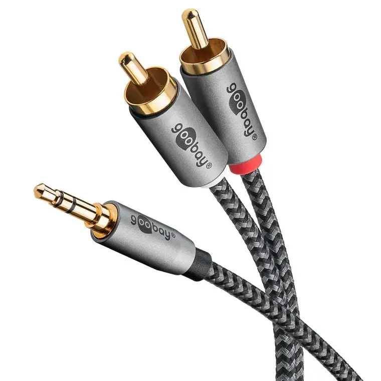 Goobay 65290 3.5mm uz 2x RCA audio kabelis 5m Photo 3