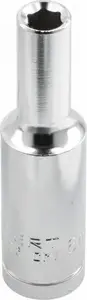 Торцевая головка Högert Technik 3/8", 7 мм, удлиненная, хром-ванадиевая сталь