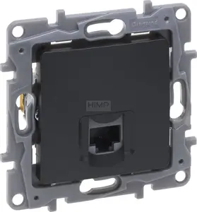 Розетка RJ45 кат. 6 UTP Legrand Niloe Selection, антрацит