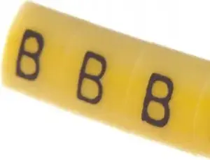 Ergom OZ-0 Wire Marker, B, Yellow, 100 pcs