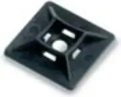EM Group BMN0901E pašlīmējošā pamatne kabeļu savilcējiem 19x19mm līdz 3.6mm, melna, 100 gab.