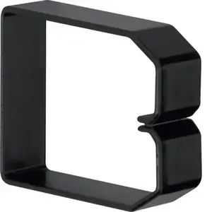 Hager B800603 kabeļu skava elektrotehniskajam kanālam, PVC, melna