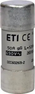 Eti-Polam CH22x58 Cylindrical Fuse Link 50A 690V