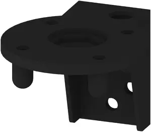 Siemens 8WD4408-0CC signālstabu montāžas pamatne, 70 mm, sienas stiprinājums, melna plastmasa