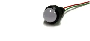 Simet Klp 20B/24V LED indikatora lampa, 20 mm lēca, 12-24V, zila
