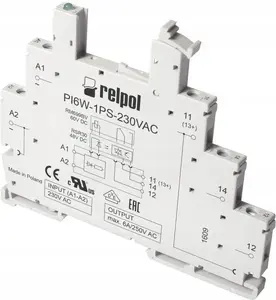 Relpol PI6W-1PS-24VAC/DC Relay Socket for RM699BV and RSR30, 6.2mm