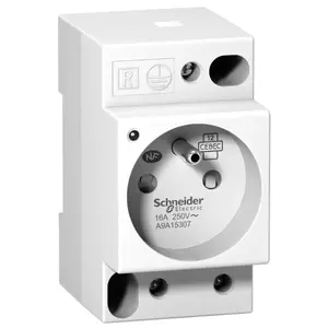 Schneider Electric A9A15307 modulārā kontaktligzda 2P+E 16A 250V ar indikatoru