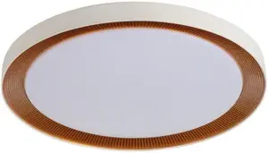 Kanlux ANBAR LED griestu gaismeklis 37W CCT 3000-6500K apaļš balts/brūns IP20