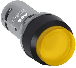 ABB CP1-11Y-10 Monostable Pushbutton 22mm Concave Yellow 1NO