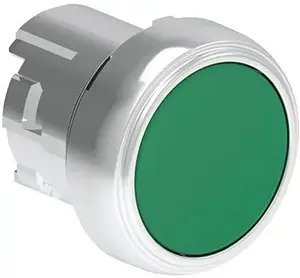 LOVATO Electric LPSB103 Flush Metal Push Button, 22mm, Momentary, Green