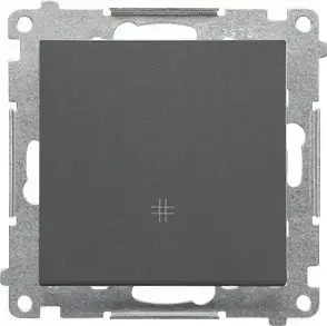Kontakt-Simon 55 Series Intermediate Switch Module, 10AX, 250V, Quick Connect, Graphite Matte