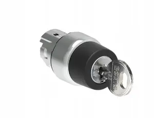 LOVATO Electric LPSS330 3-pozīciju atslēgas slēdzis 1-0-2, metāla, 22mm, atslēgas izņemšana 0 pozīcijā