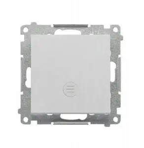 Kontakt-Simon Simon Single-Pole Switch with LED Backlight, 10 AX, 250 V, Quick Connectors, Aluminium Matte