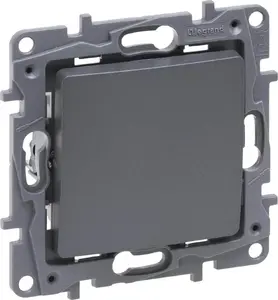 Legrand Niloe Selection Single-Pole Switch 10AX Steel