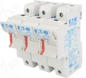 Основание цилиндрического предохранителя Eaton CH143DU, 3-полюсное, 14x51 мм, 50А, 690В AC