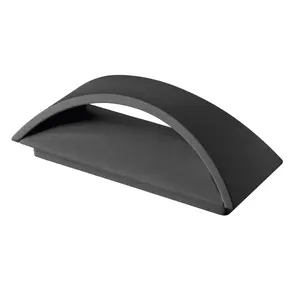 Kanlux BISO LED 8W Outdoor Wall Light, IP54, Graphite, 4000K