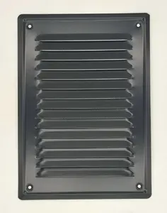 Вентиляционная решетка airRoxy с креплениями 140x210 мм, черная