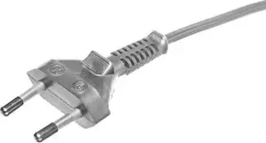 Zamel Power Cord without Switch 300cm Silver 2x0.75mm²