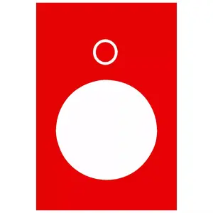 Schneider Electric ZB2BY2931 Legend Plate for Push Button, Red
