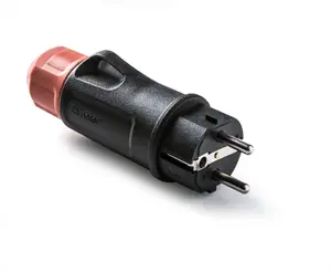 FAMATEL 1165 gumijas kontaktdakša 16A 250V 2P+E IP54 ar skrūvju spailēm