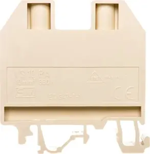 Eti-Polam VS 10 PA skrūvspailes bloks 10mm2 bēšs